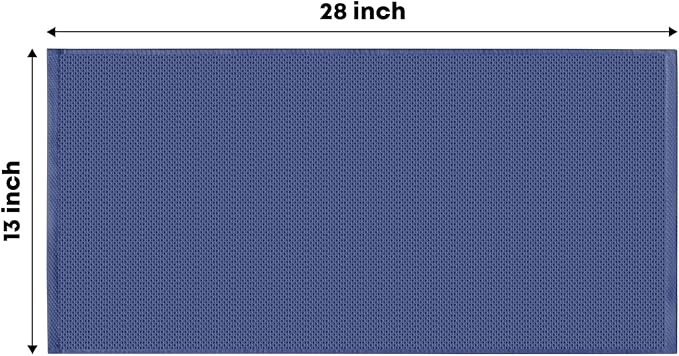 Artoid Mode 100% Cotton Navy Blue Dark Grey Waffle Weave Kitchen Dish Cloths - Image 6