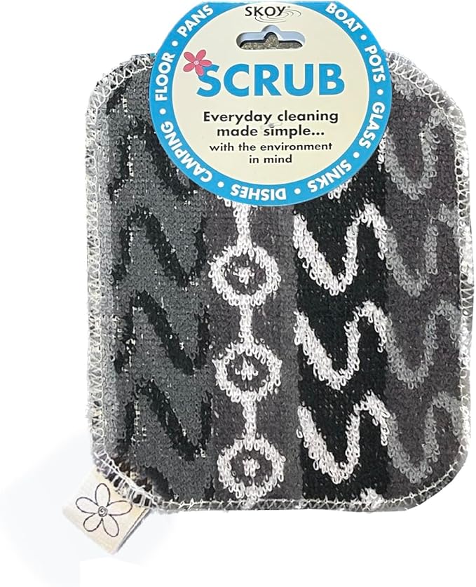 Skoy Scrub, 1-Piece Reusable, Non-Scratching Dish Scrubber by Skoy