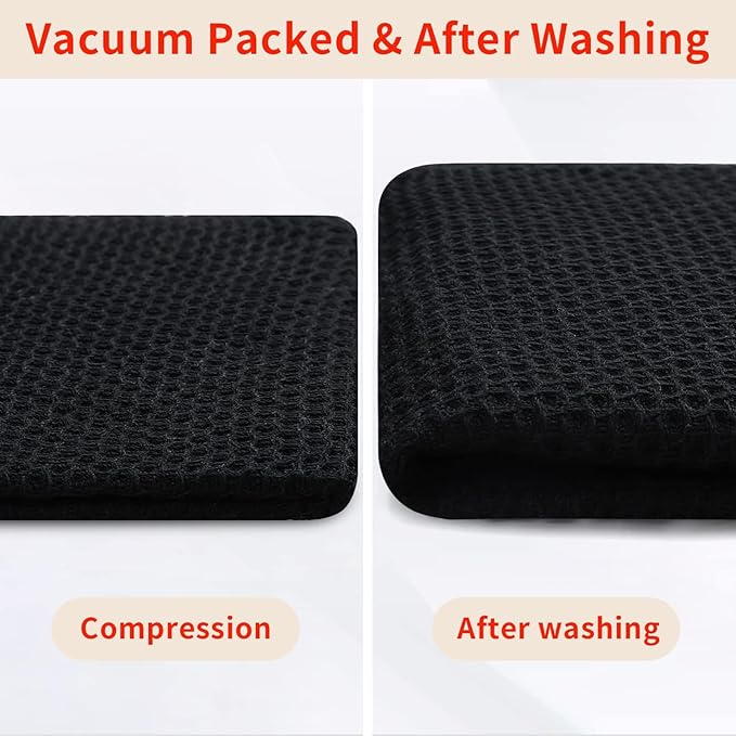 Homaxy 100% Cotton Oversized Waffle Weave Kitchen Dish Towels, Ultra Soft - Image 8