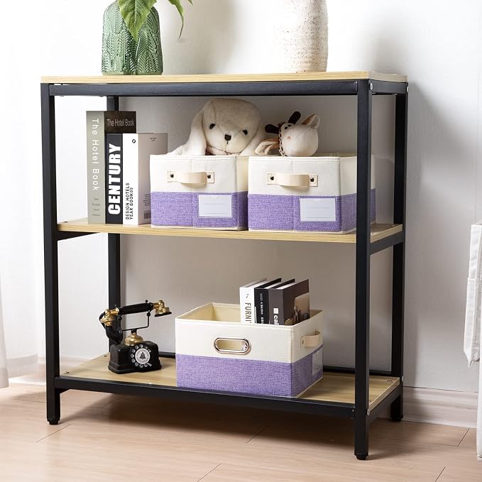 PRANDOM Fodable Storage Bins for Closet Decorative Fabric Storage Baskets Cubes - Image 2