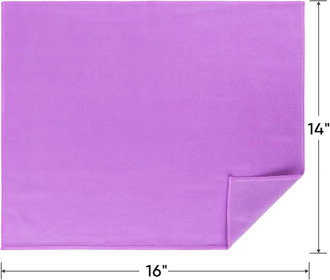 HOMEXCEL Microfiber Glass Cleaning Cloths 6 PK, Lint Free Streak Free, Reusable - Image 7