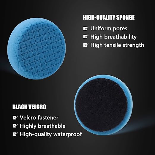 SPTA Drill Polishing Pads Kit, Wool Pads, Backing Plate - Image 5