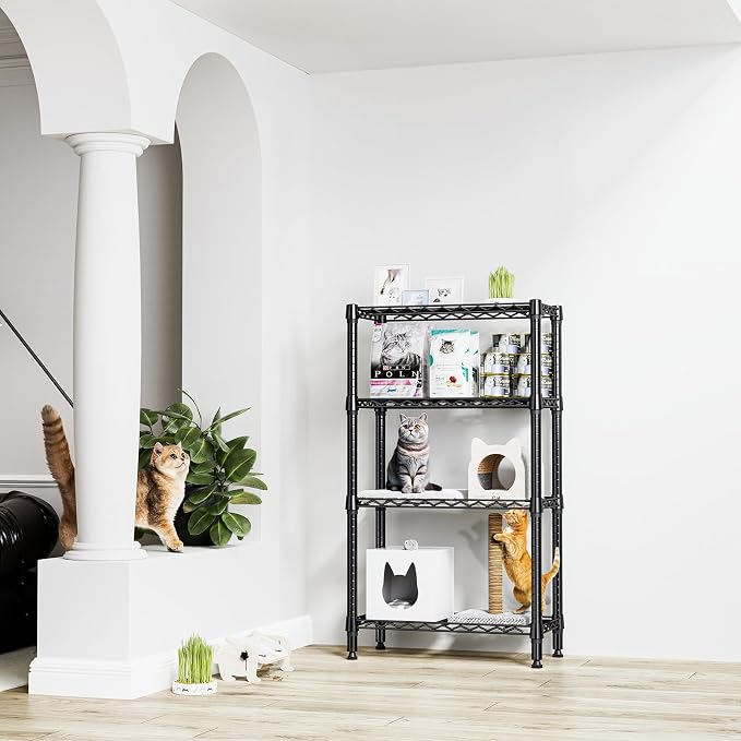 1000 lbs 4 Tier Shelf Metal Storage Shelves Wire Rack Closet Organizers - Image 2