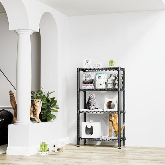 1000 lbs 4 Tier Shelf Metal Storage Shelves Wire Rack Closet Organizers - Image 2