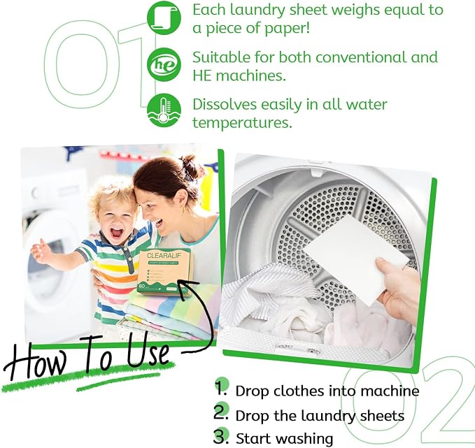 Laundry Detergent Sheets Up to 160 Loads, Wild Mint - Image 6