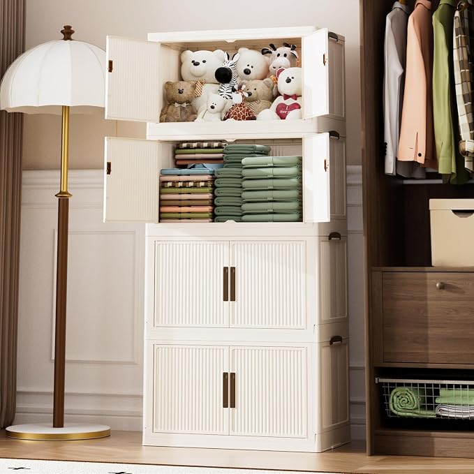 Stackable Storage Bins with 1 lid Stackable Storage Drawers by JH+Spracely