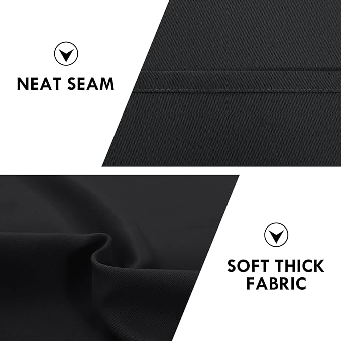 DWCN Black Blackout Curtains for Bedroom – Rod Pocket Thermal Insulated Energy - Image 6