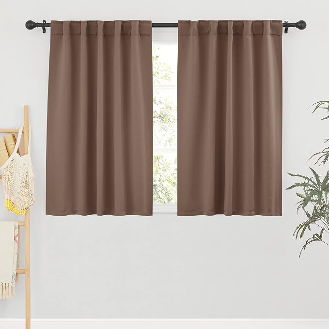 RYB HOME Small Window Curtains Blackout, Privacy Thermal Insulating Drapes by RYBHOME