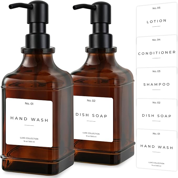 Emerson Essentials Soap Dispenser, Dish Soap Dispenser, Soap Dispenser Bathroom by Emerson+Essentials