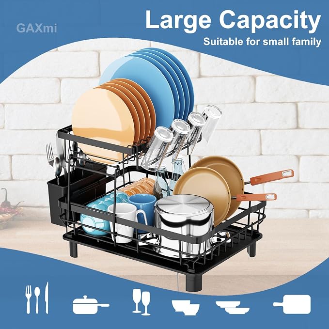 GAXmi Dish Drying Rack Over The Sink Drainer - Image 3