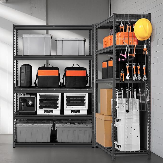 VEVOR Storage Shelves, 2500 lbs, 5 Tier Heavy Duty Garage Shelving, - Image 2