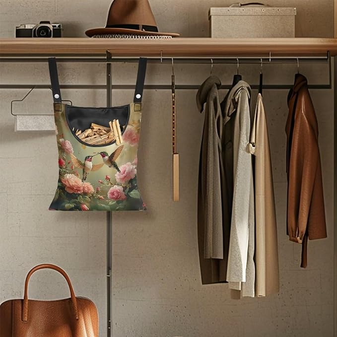Clothespin Bag, Laundry Hanging Bag Fits Clothes Lines - Image 4
