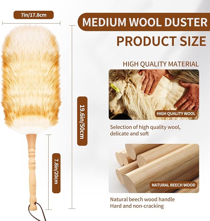 Lambswool Duster for Cleaning - Image 2