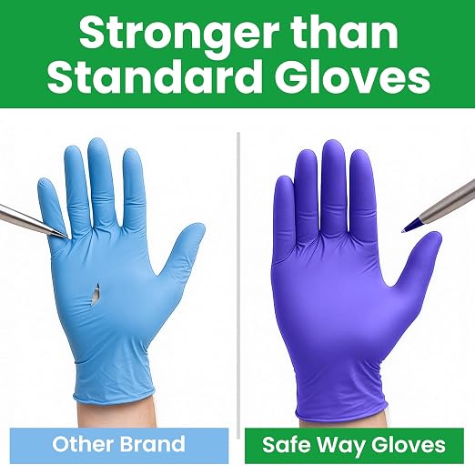 SafeWay Nitrile Disposable Gloves — Multi-Purpose Powder-Free, Medical Use - Image 5