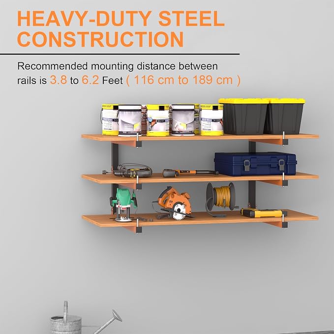 Lumber Rack Wall Mount, Lumber Storage Rack, Heavy Duty Wood Storage Racks - Image 3