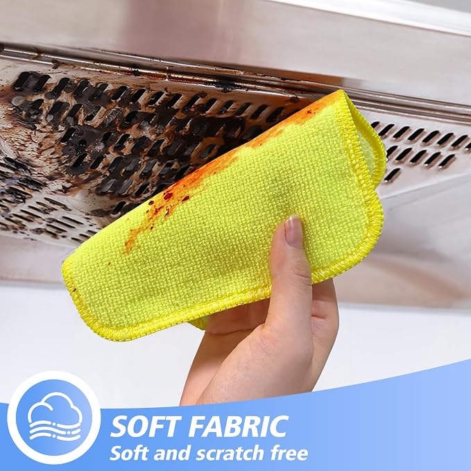 KinHwa Kitchen Washcloths for Dishes Absorbent Microfiber Dish Cloths Quick Dry - Image 6