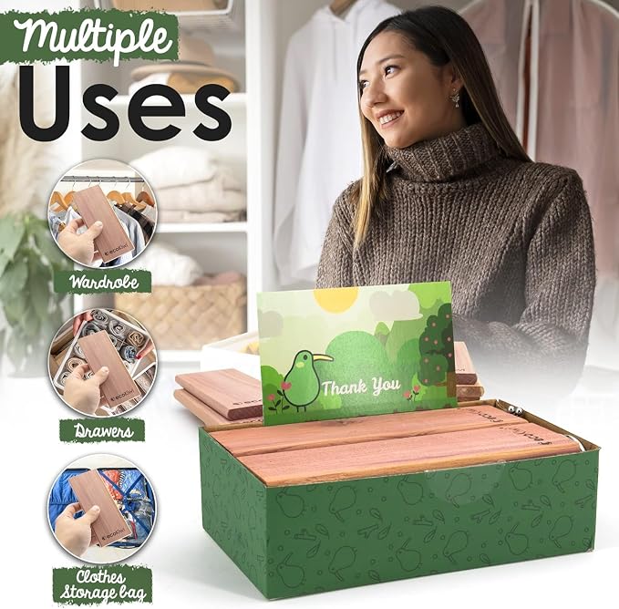 ecoKiwi Cedar Blocks for Clothes Storage - Image 3
