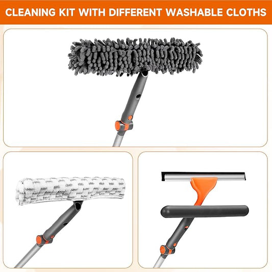 Chabatree Window Squeegee Cleaner Set 2-in-1 Window Cleaning Tool - Image 2