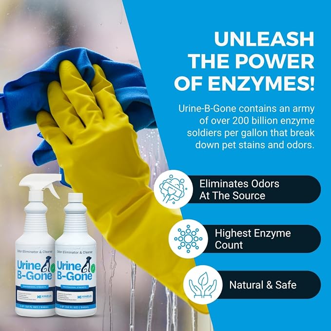 KINZUA ENVIRONMENTAL Urine B-Gone, Professional Enzyme Odor Eliminator & Pet - Image 5