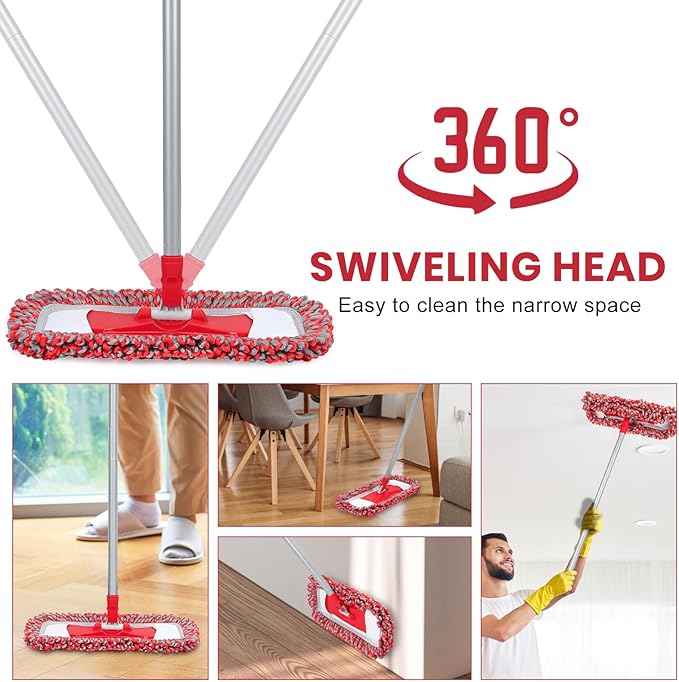 MAVRIZ Dust Mops for Hardwood Floors Cleaning Washable Wet and Dry Mop - Image 3