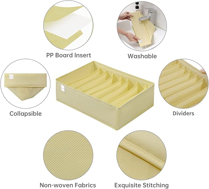 4 Packs T-shirt Drawer Organizers - Image 4
