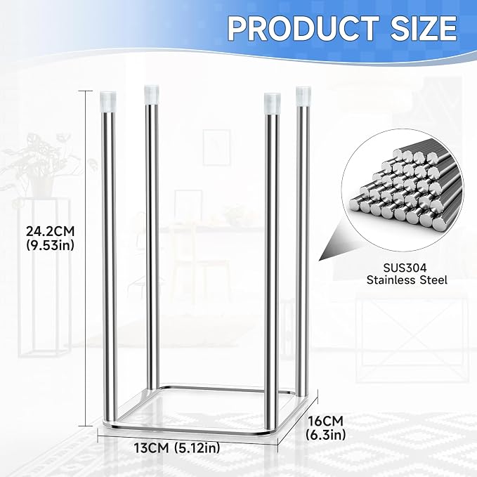 Water Bottle Drying Rack, Stainless Steel Bottle Dryer Rack, Baby Bottles Rack - Image 2