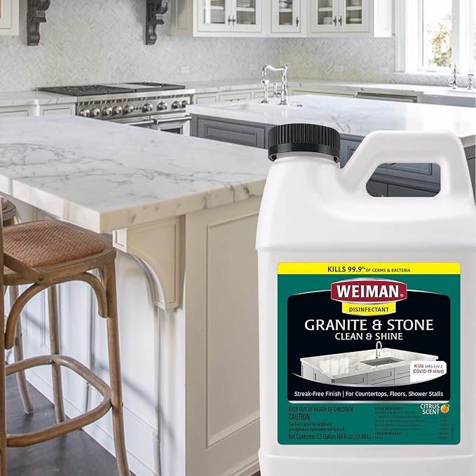 Weiman Disinfecting Granite Daily Clean & Shine Refill, 64 Oz - Image 6