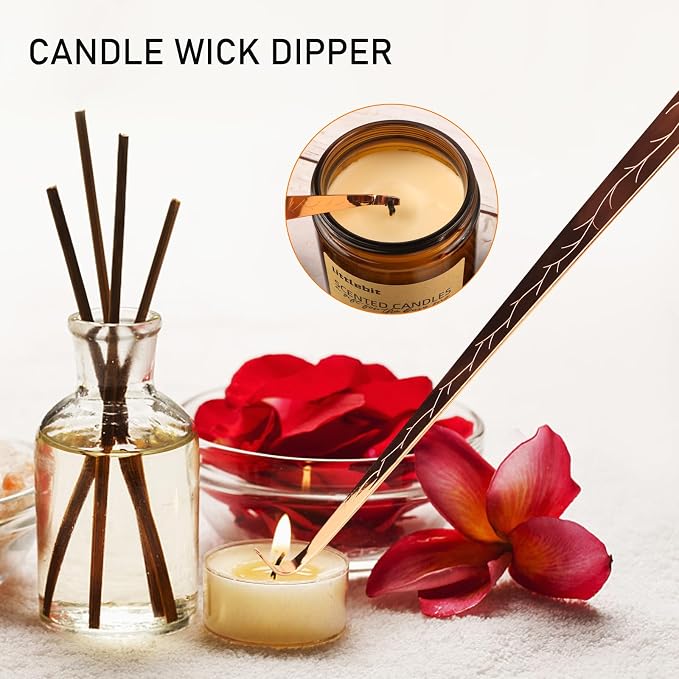 4 in 1 Elegant Candle Accessory Set, Rechargeable Lighter, Candle Wick Trimmer - Image 5