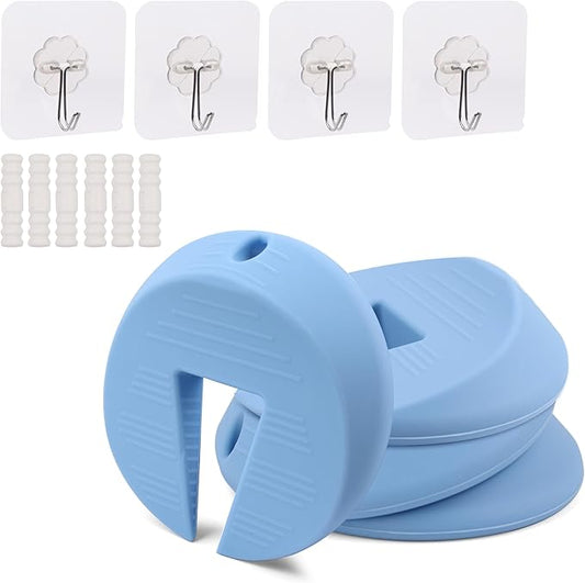 Door Pinch Guard and Door Slam Stopper, Durable Silicone Door Finger Pinch Guard by Neobay