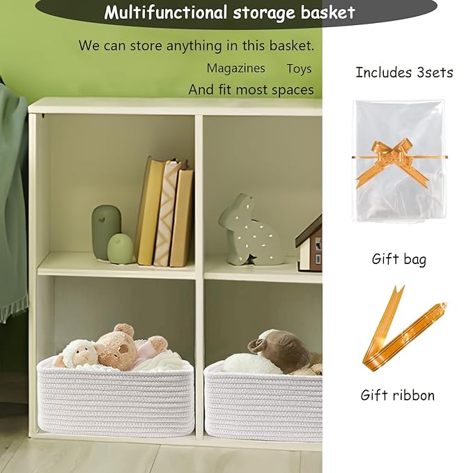 COMFY-HOMI 11.5"x7.5"x4.7" Storage Baskets - Image 3