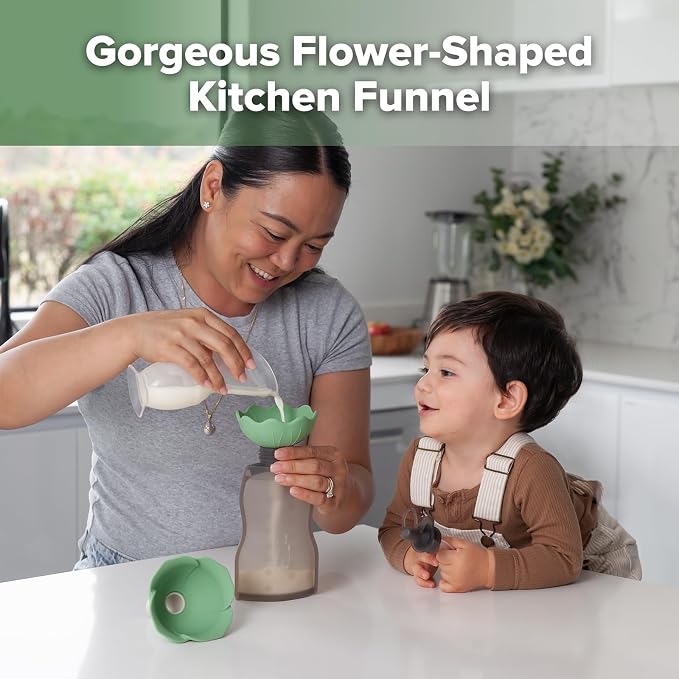 Haakaa Silicone Flower Funnel Set – Small Funnels - Image 2