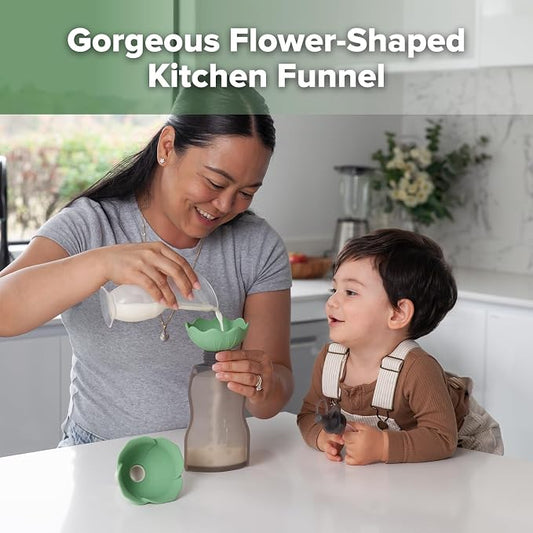 Haakaa Silicone Flower Funnel Set – Small Funnels - Image 2