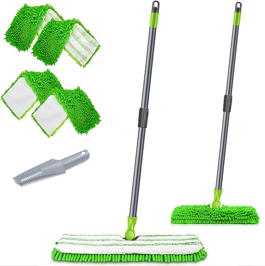 MASTERTOP Microfiber Mops for Floor Cleaning, Double-Sided Dust Mop by MASTERTOP