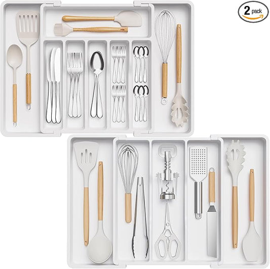 Lifewit Silverware Drawer Organizer and Utensil Organizer Set, Expandable by Lifewit