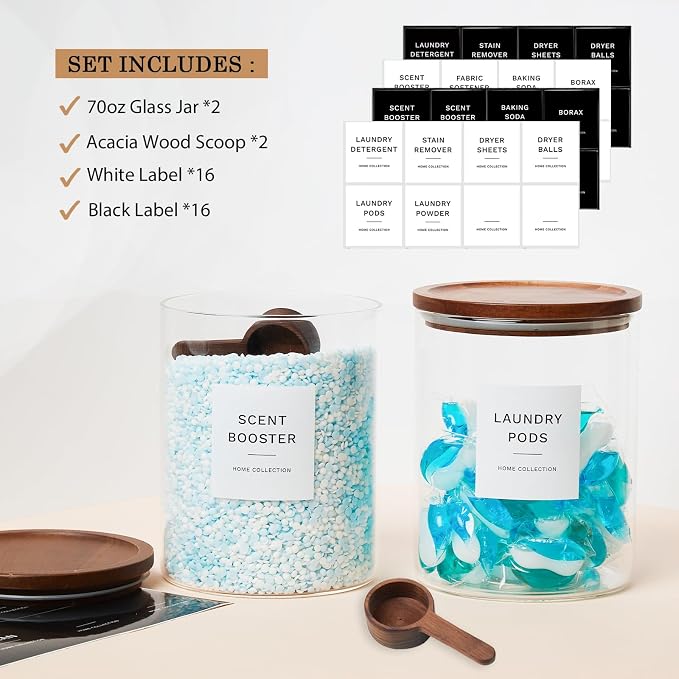 Glass Laundry Storage Containers - Image 3