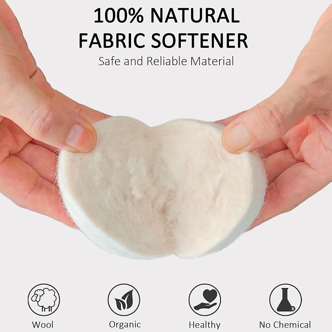 12 Pack Wool Dryer Balls XL Reusable Laundry Balls - Image 3