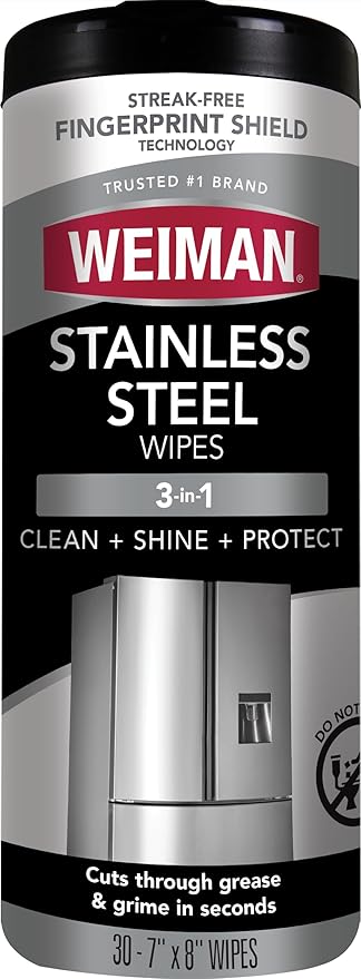 Weiman Stainless Steel Cleaner, Removes Dirt, and Grease, No Streaks or Residue by Weiman