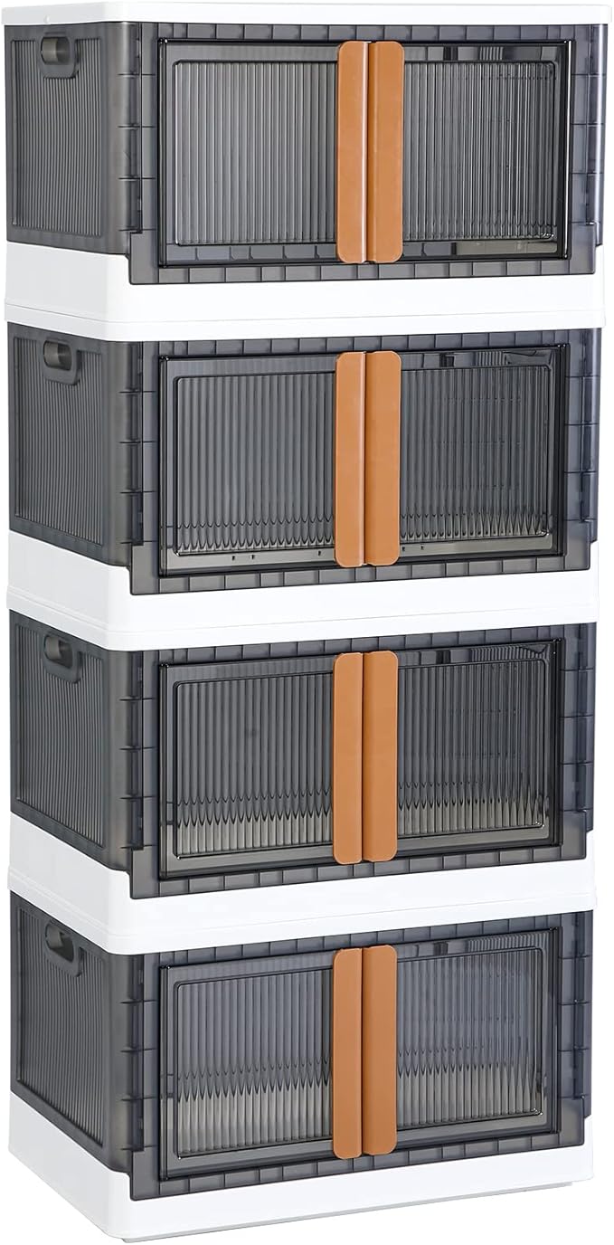 HAIXIN Plastic Storage Containers, Stackable Closet Organizers and Storage - Image 7