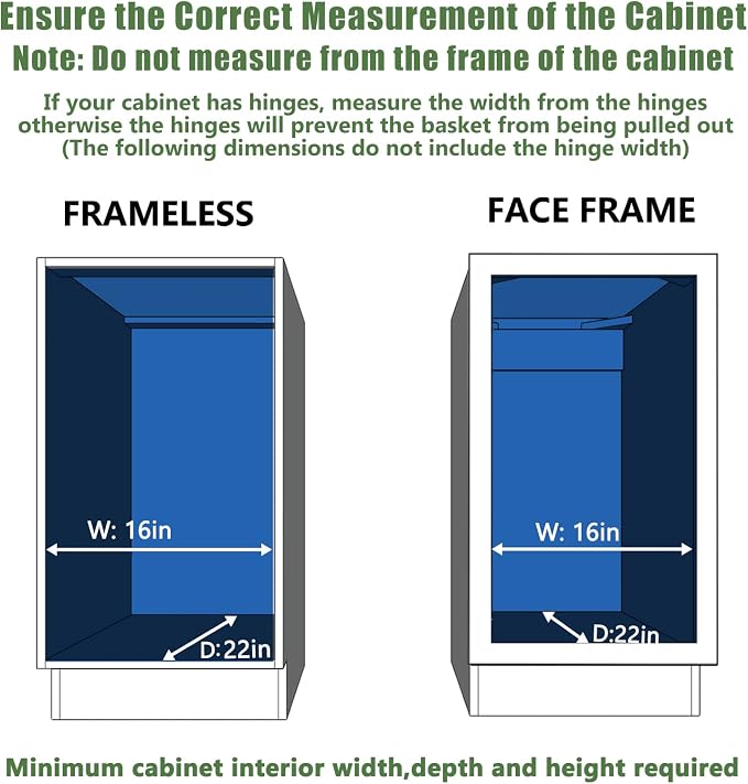 LOVMOR Pull Out Cabinet Organizer 15½" W x 21½" D, Kitchen Cabinet Pull Out - Image 4