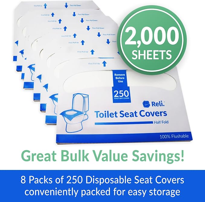 Reli. Toilet Seat Covers | Disposable Toilet Seat Cover - Image 2