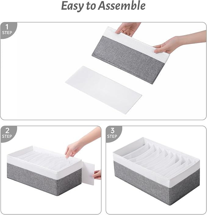 4 Packs T-shirt Drawer Organizers - Image 6