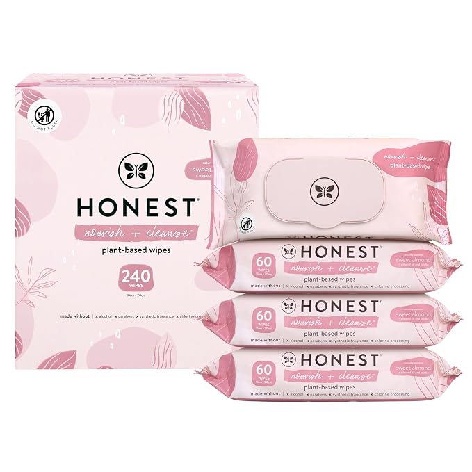 The Honest Company Nourish and Cleanse Naturally Scented Wipes Cleansing by TheHonestCompany