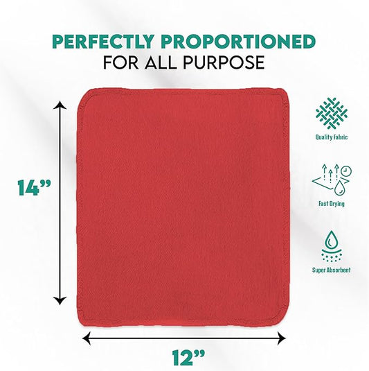 ZUPERIA Cotton Shop Towel – Multipurpose Cleaning Cloths Reusable Shop Rags - Image 2