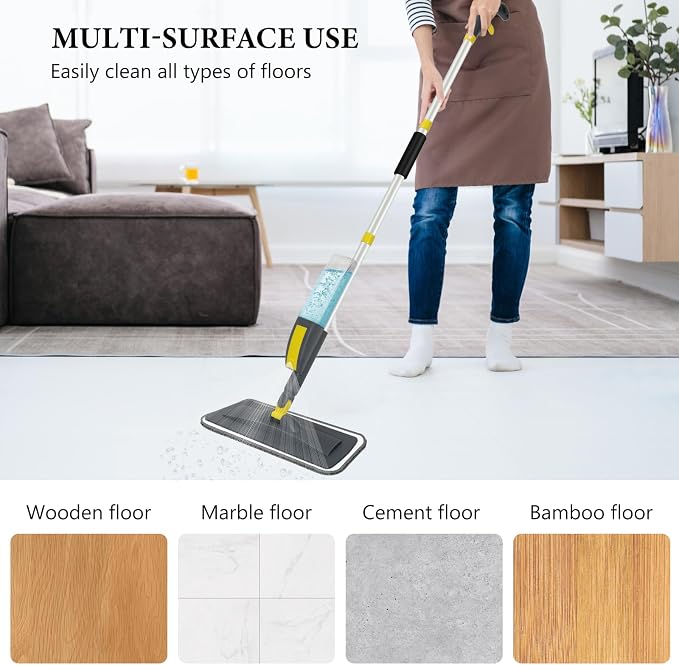 NileHome Spray Mop for Floor Cleaning, Dust Mop - Image 4