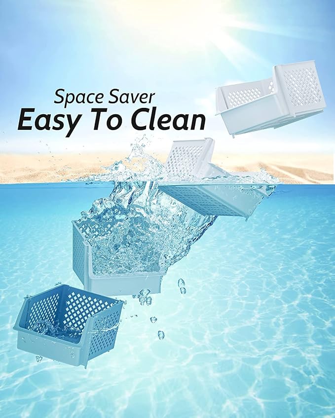 Skywin TidyFriend Plastic Stackable Storage Bins - Image 7