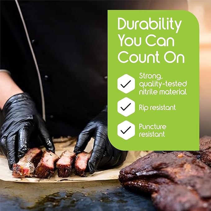 Inspire Black Nitrile Gloves | THE ORIGINAL Quality Black Gloves Disposable - Image 5