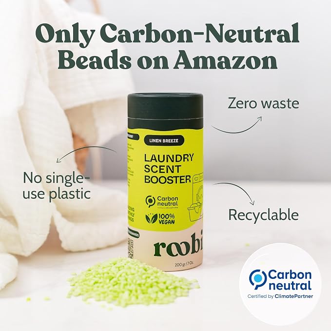 Roobi Sustainable Laundry Scent Booster Beads. Linen Breeze Fragrance Laundry - Image 2