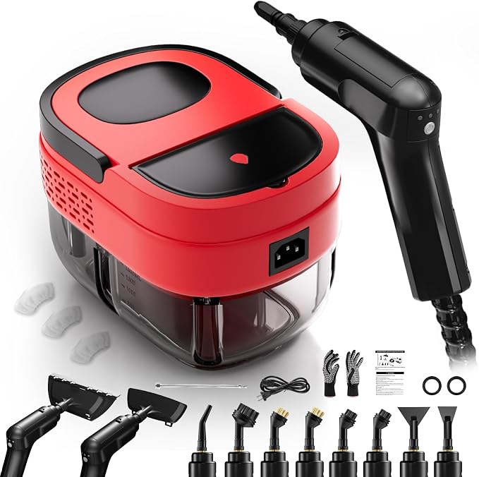 Steam Cleaner, 2500w Steamer for Cleaning, 3-Garde Adjustable Handle, 1.6L by TwoOases