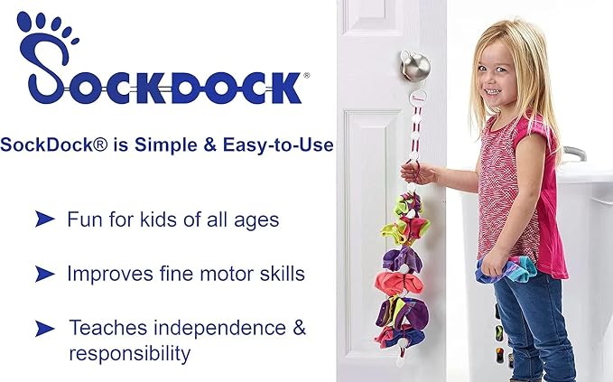 Sock Laundry Solution for Washing Drying & Storing Socks in Pairs, Clip & Hold - Image 7