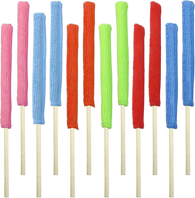 12 Pack Microfiber Detail Duster Sticks, Mini Dusters by Unknown